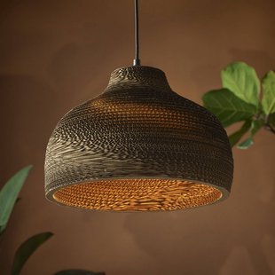 OSRAM hanglamp HAT, bruin, Ø 36 cm, golfkarton, E27