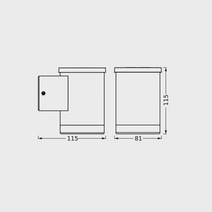 OSRAM LED-zonne-buitenwandlamp ENDURA STYLE OXFORD, grafiet