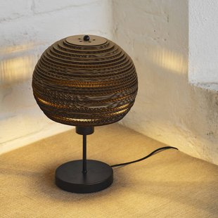 OSRAM tafellamp BALL, bruin, hoogte 39 cm, golfkarton, E27