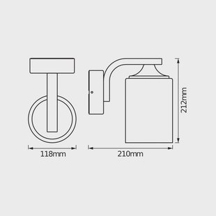 OSRAM buitenwandlamp ENDURA CLASSIC LANTERN CYLINDER, wit
