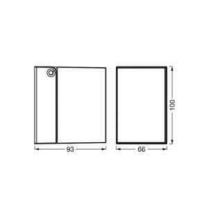 OSRAM buitenwandlamp ENDURA CLASSIC CUBE zwart metaal IP44