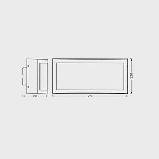 OSRAM buitenwandlamp ENDURA CLASSIC CUADRA, donkergrijs, IP65