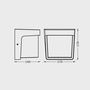 OSRAM LED buiten wandlamp ENDURA STYLE IHSAN, donkergrijs IP65