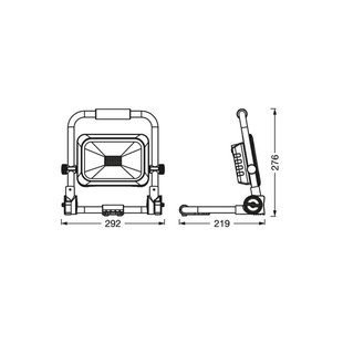 OSRAM LED-accu-werklamp VALUE BATTERY, 30 W zwart IP54