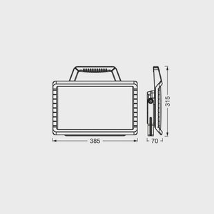 OSRAM LED-accu-werklamp VALUE BATTERY, 26 W zwart IP54