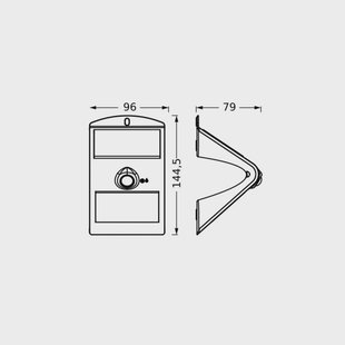OSRAM LED-zonne-wandlamp ENDURA FLOOD BUTTERFLY 1,5W sensor