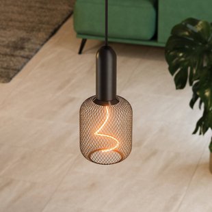 OSRAM hanglamp VINTAGE 1906 ROUND, zwart, metaal Ø 10 cm