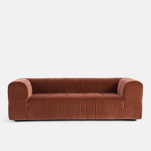 Rechte 3-zit superieur fluweel, LIZZY