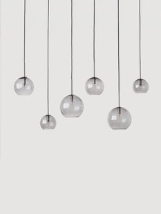 Grote glazen bol hanglamp Raquel