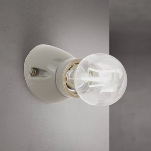 ORION Wandlamp Frost, gau, keramiek, E27