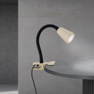 ORION Klemlamp Dotty, kaki, hoogte 33 cm, GU10