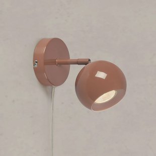 Markslöjd Wandlamp Pop, bruin, breedte 10 cm, metaal