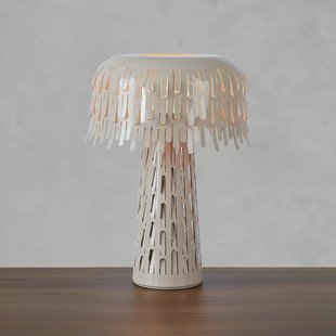 Markslöjd Tafellamp Verbera, greige, hoogte 38 cm, metaal