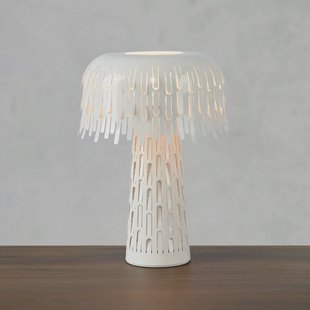 Markslöjd Tafellamp Verbera, wit, hoogte 38 cm, metaal