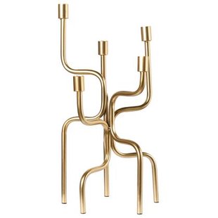 Beliani - PORRTELA - Kaarshouder - Goud - IJzer