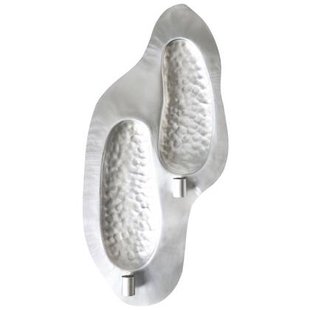 Beliani - PENICHE - Wandkandelaar - Zilver - IJzer