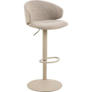 Giga Living - Barkruk Beige Stof - Zithoogte 82cm - Valerie - Set van 2