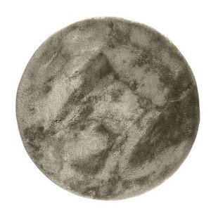 Rond hoogpolig vloerkleed Odelia stone - Interieur05 - 160 x 160 cm