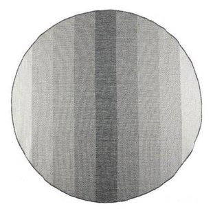 Interieur05 Rond Buitenkleed Boa - Grijs|Wit - Dubbelzijdig - EVA I...