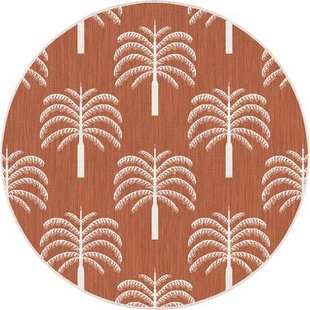 Rond buitenkleed Oase roest - Interieur05 - 200 x 200 cm