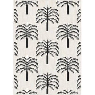 Buitenkleed Oase zwart|wit - Interieur05 - 160 x 230 cm