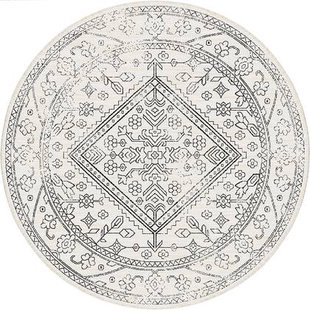 Rond buitenkleed Nova zwart|wit - Interieur05 - 240 x 240 cm