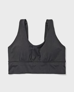 HEMA Voorgevormde sportbh light support zonder beugel zwart (zwart)