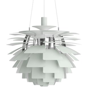 Louis Poulsen PH Artichoke Hanglamp&Oslash;600 Chrome Plated Dusty Green