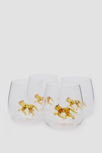 Waterglazen met leopard