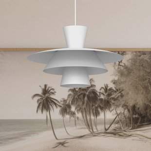 Luminex Hanglamp Plato, wit, metaal, Ø 38 cm, E27