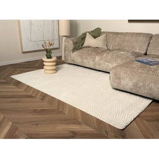 Interieur05 Scandinavisch vloerkleed Curve creme|wit - 140 x 200 cm