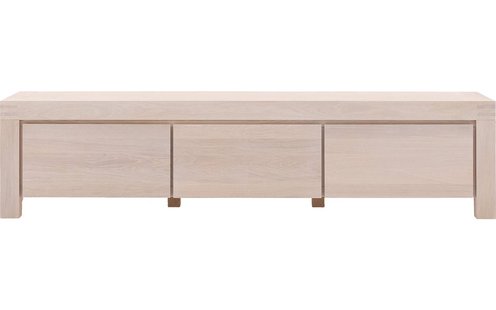 Goossens Tv Meubel Clear, 3 kleppen 45 cm diep