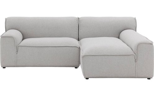 Goossens Excellent Elementenbank Sens bruin, stof, 1,5-zits, urban industrieel