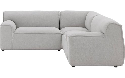 Goossens Excellent Elementenbank Sens bruin, stof, 1,5-zits, urban industrieel