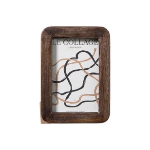 Fotolijst hout klein - bruin - 10x15 cm