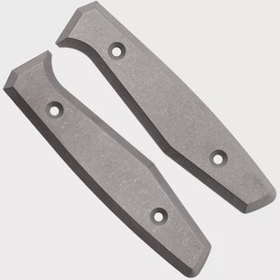Daily Customs AK1 Scales P10012631, Plain Titanium handgreepschalen