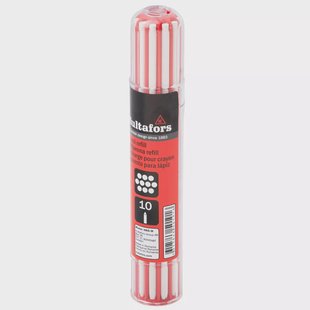 Hultafors Dry Marker Refills 650190 wit, mechanisch potlood navulling, 10 stuks