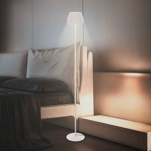 Briloner LED vloerlamp Loca, oudwit, hoogte 123 cm, kunststof/metaal
