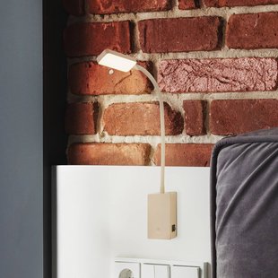 Briloner LED tafellamp op accu Cielo, beige, hoogte 56 cm, kunststof