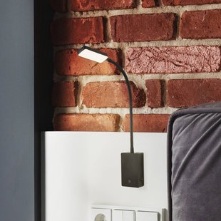 Briloner LED tafellamp op accu Cielo, zwart, hoogte 56 cm, kunststof