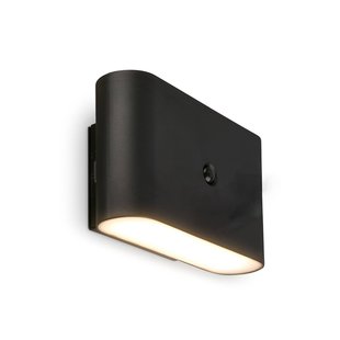 Briloner LED wandlamp Chat, zwart, 16 cm, kunststof, sensor