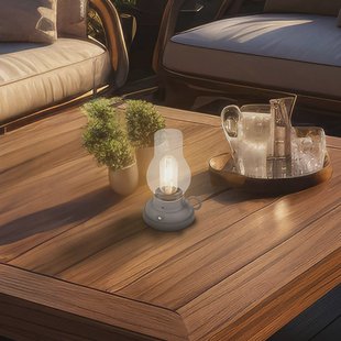 Briloner LED tafellamp op accu Brilo unplugged Kanea, antraciet, 18 cm