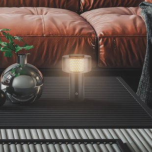 Briloner LED tafellamp op accu Brilo unplugged Gila, goud/zwart 21 cm