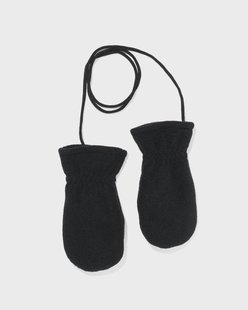 HEMA Kinderwanten fleece zwart (zwart)