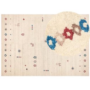 Beliani - SULUCA - Modern vloerkleed - Beige - 200 x 300 cm - Wol