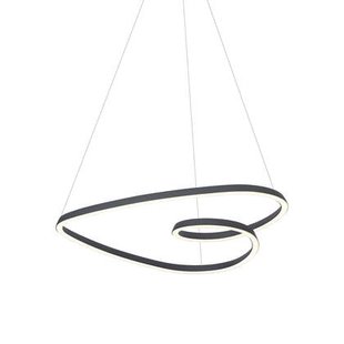 QAZQA Scandinavische hanglamp zwart 72cm incl. LED 3-staps dimbaar -