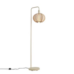 QAZQA Japandi vloerlamp beige met kap - Gertie