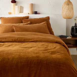 Dekbedovertrek Noria fluweel/gewassen katoen Biface