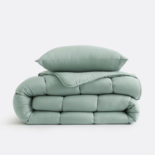 Set van getemperd dekbed en kussen(s) Kleur