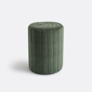 Cilindervormige poef van doorgestikte structuurstof, Jimi